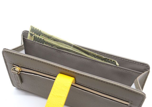 素敵なあの人3月号ハリス長財布付録レビューお札入れ