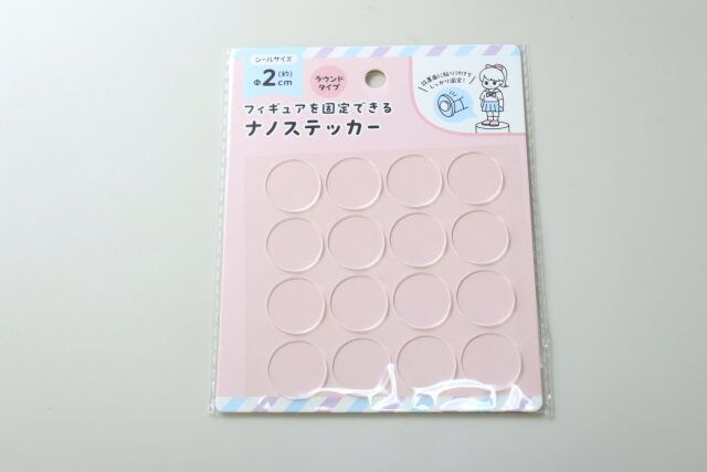 セリアのナノステッカーラウンド 16枚入1