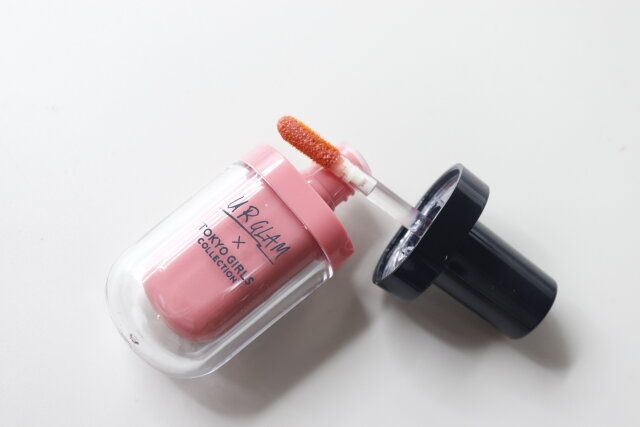 ダイソーのUGT ジューシーティントリップカラーのアプリコットオレンジ