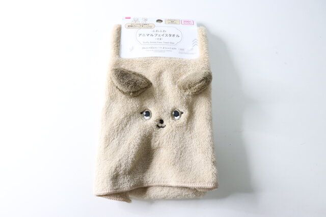 ふわふわアニマルフェイスタオル（ワンちゃん） パッケージ