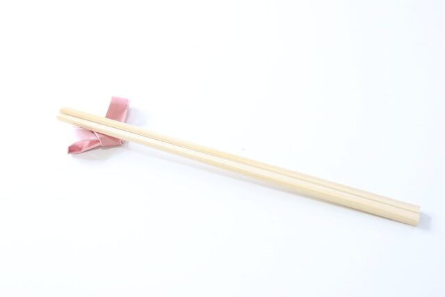 折り箸・結び（国産桧元禄箸10膳） 使用例