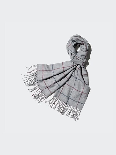 ユニクロ ヒートテックマフラー GRAY