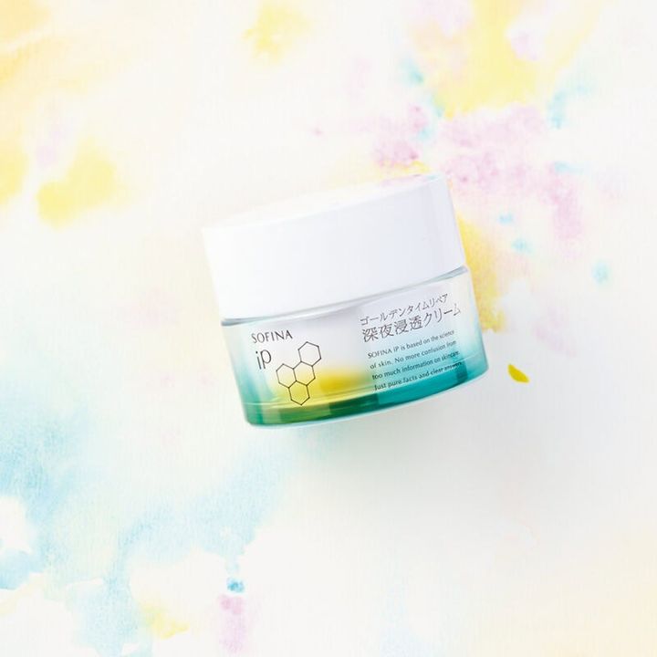 〈1位〉 SOFINA iP ゴールデンタイムリペア 深夜浸透クリーム 55g ￥2,970（編集部調べ）／花王