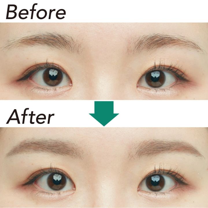 【平行眉の書き方①】 beforeafter