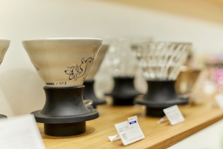 「HARIO×たち吉 V60透過ドリッパー 02 セラミック 鳥獣戯画」5500円