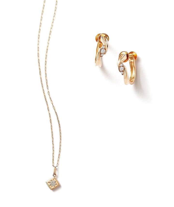 ジュエリーツツミ ネックレス、イヤリング