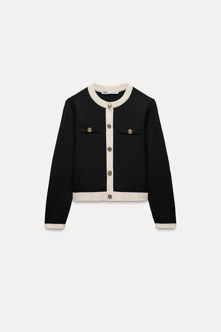ZARA ニットジャケット バサッと羽織るだけ！【ZARA】40・50代の垢抜け♡「ニット