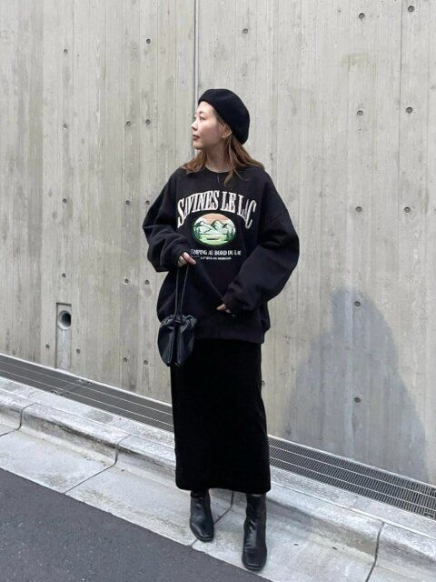 スウェットとスカートのコーデ5