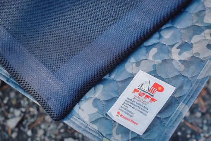 北沢のエスカルゴマットの下にアルミパディングマットを敷いたところ