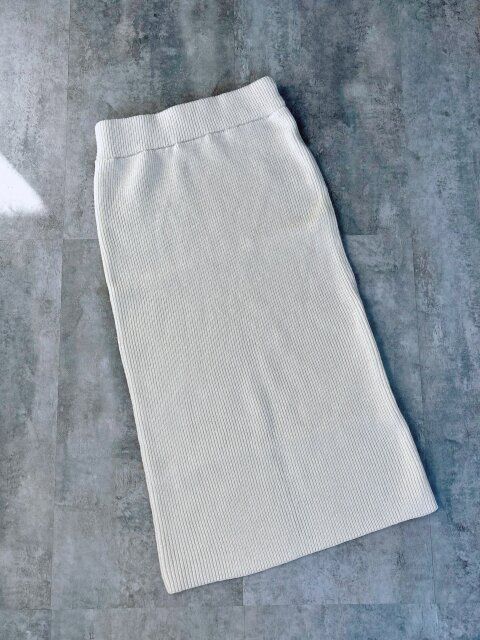 coca ニットセットアップワンピース アイボリー スカート