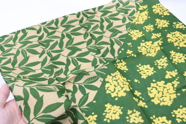 スタンダードプロダクツの海外の方のお土産になる播州ハンカチ 金木犀（きんもくせい）