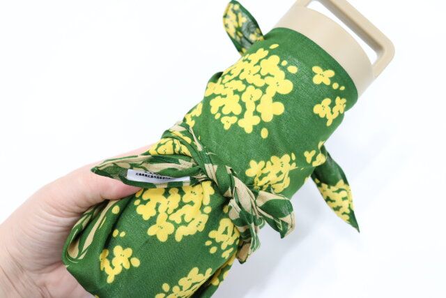 スタンダードプロダクツも水筒を包める播州ハンカチ 金木犀（きんもくせい）