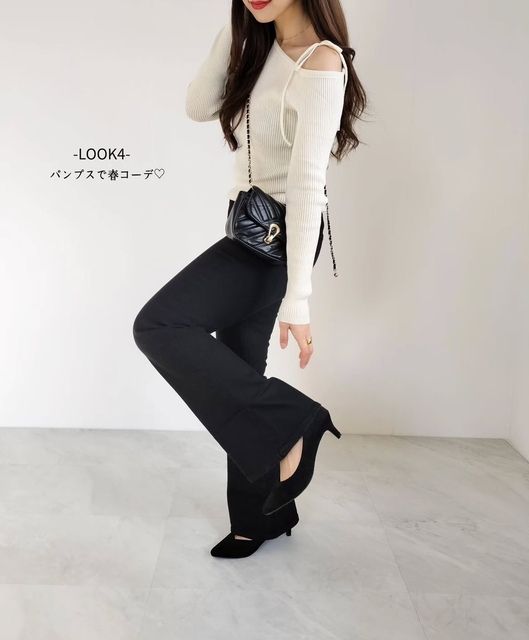 GUスリムフレアジーンズ4