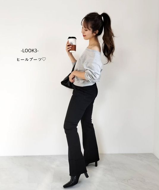 GUスリムフレアジーンズ3