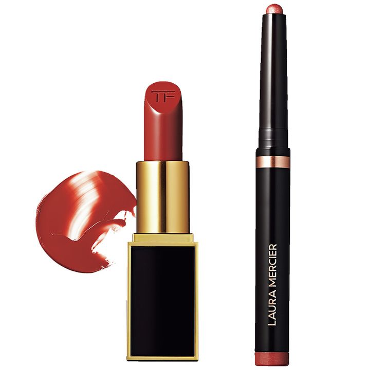 ローラ メルシエのアイカラースティックとトム フォード ビューティのチョコ色リップ