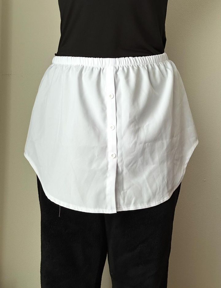 画像: さっそく着用！ 丈はウエストを折って調整！