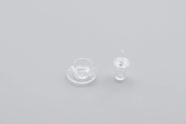 ダイソー ミニチュア 食器 クリア 使用例