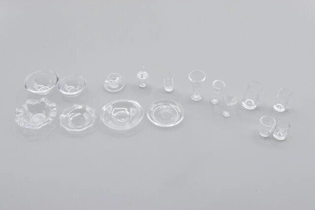 ダイソー ミニチュア 食器 クリア セット内容