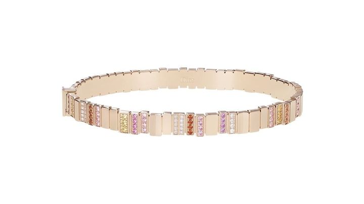 「ジェム ディオール」ブレスレット（PG×ピンクサファイア×イエローサファイア×ピンクルビー×スペサルタイトガーネット）￥3,100,000