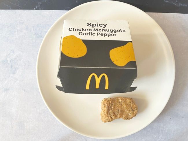 「スパイシーチキンマックナゲット 黒胡椒ガーリック」