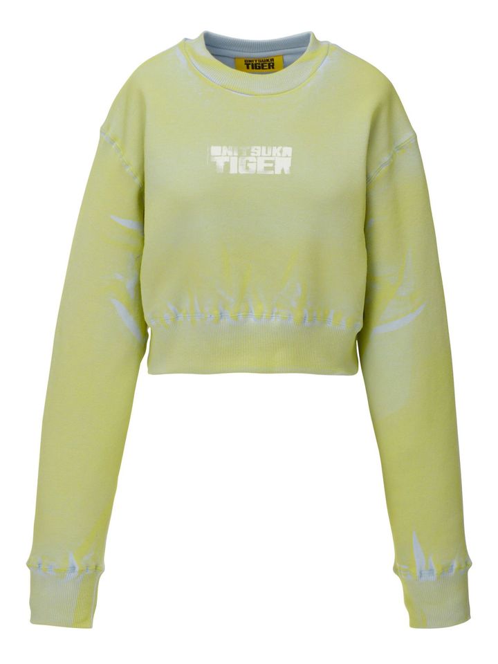 プリンテッド スウェット トップ ¥35,200／ONITSUKA TIGER