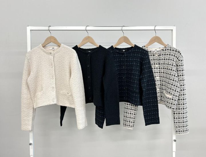 画像: 【UNIQLO】ニットショートジャケット各¥3,990 www.uniqlo.com