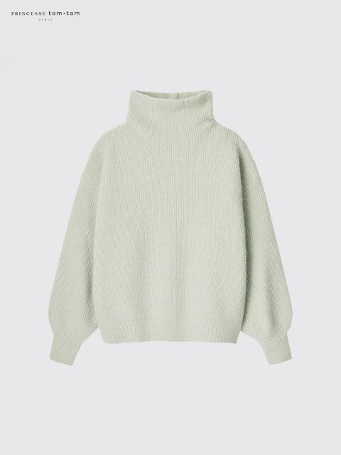 ユニクロのヘアリーニットハイネックセーター