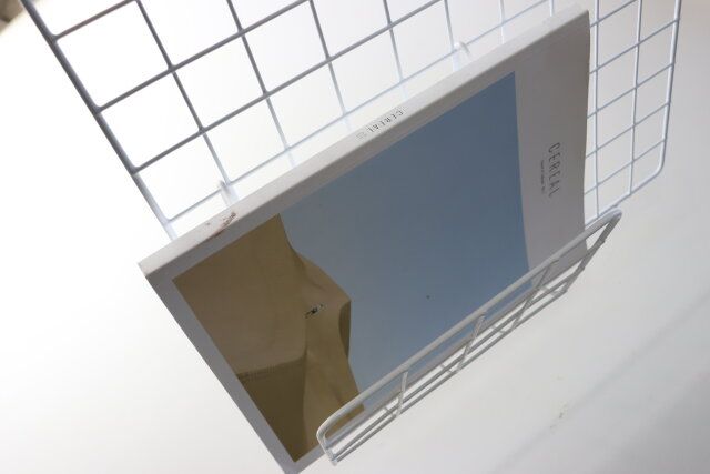 セリアのお洒落なワイヤー マガジンラック ホワイト