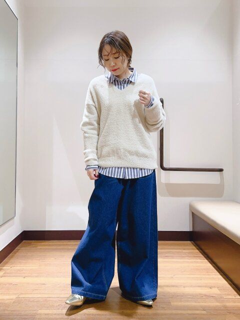 シャギーニットコーデ4