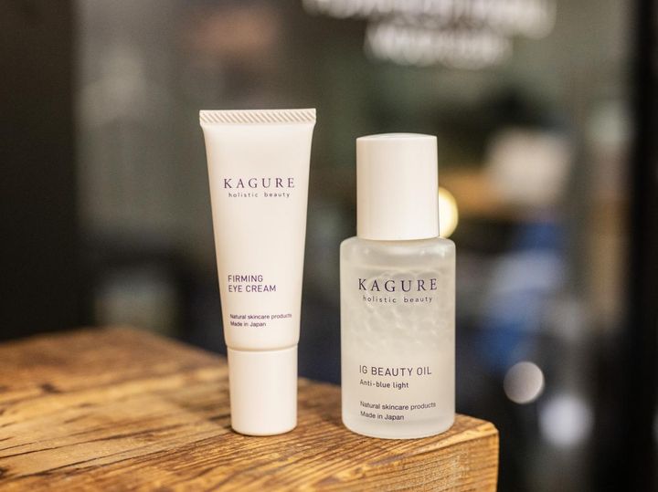 画像: 左から「かぐれ ファーミングアイクリーム」￥5,280、「かぐれ IGビューティオイル」￥5,500 出典：かぐれ