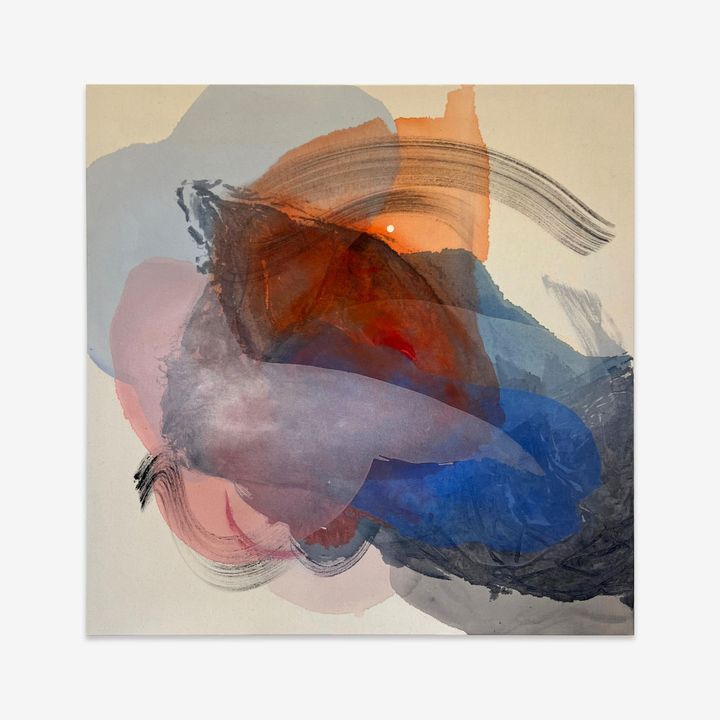 Sigrid Sandström, Borealis, 2024. Acrylic on canvas, Unframed_ 100 x 100 cm | 39 3/8 x 39 3/8 inches. Courtesy of the artist and Perrotin.