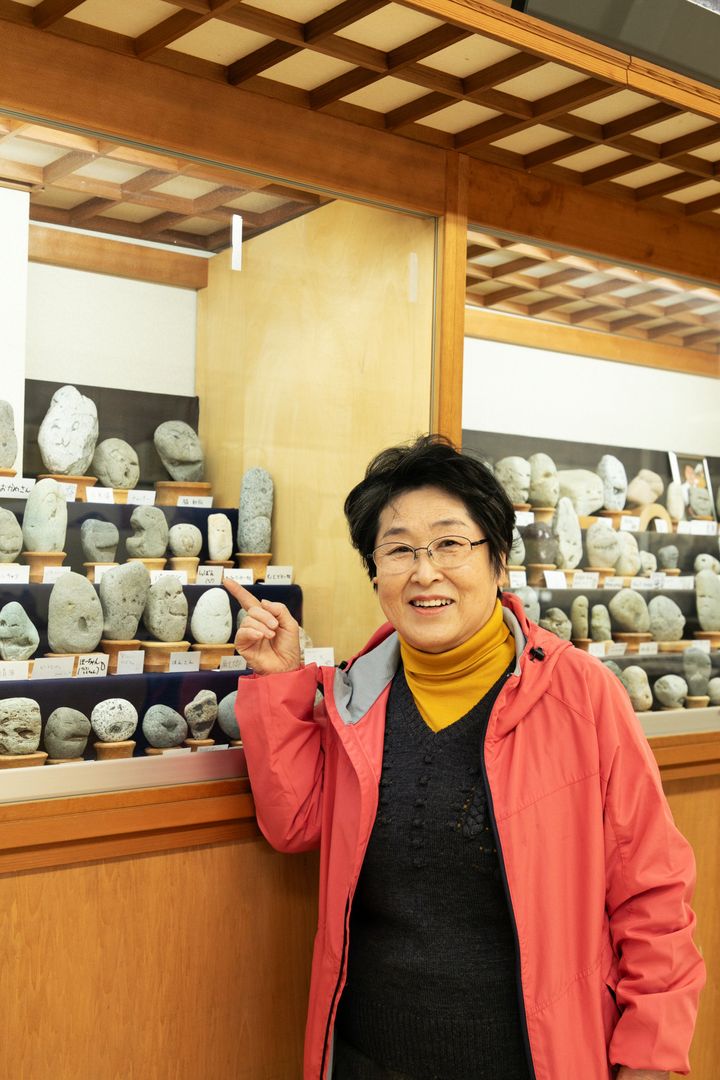 秩父珍石館 二代目館長の羽山芳子さん