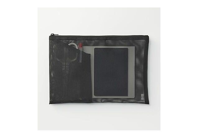 無印良品 ナイロンメッシュケース・ポケット付き A5サイズ用