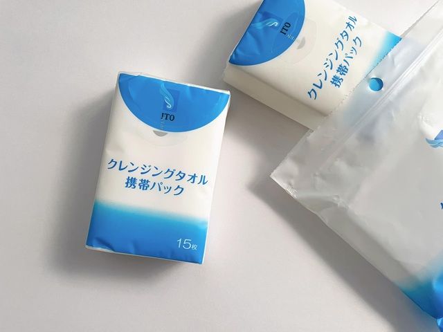ダイソー ITOクレンジングタオル携帯パック 個包装