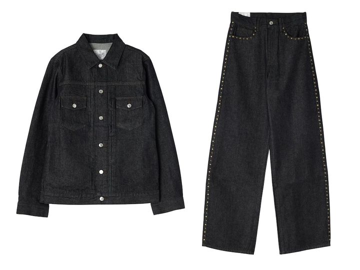 画像: Ngm.S ボクシー ジャケット ¥16,500（ブルー）、Ngm.S JW ストレート パンツ ¥18,700（ブルー） モデル着用分はNgm.S ボクシー ジャケット ¥17,996（ライトブルー）、Ngm.S JW ストレート パンツ ¥19,998（ライトブルー）になります。