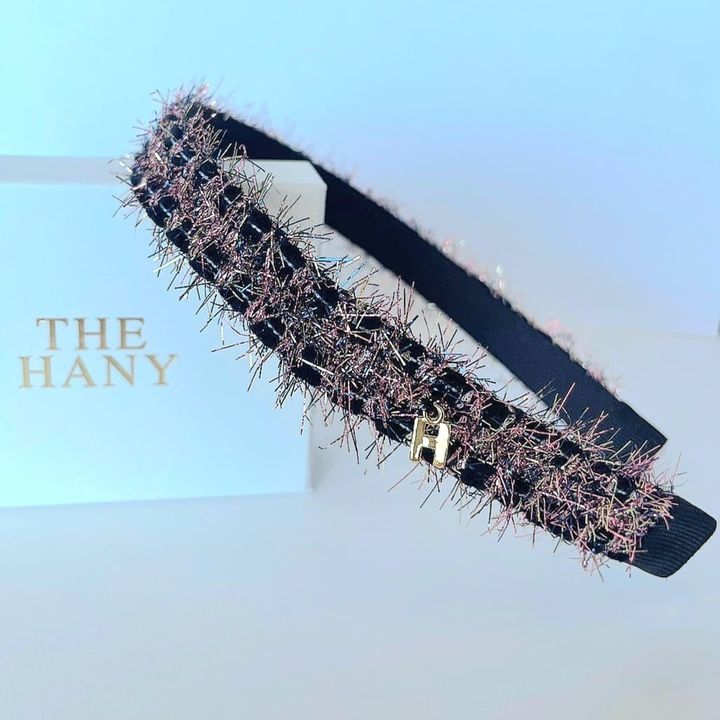 THE HANY Bijouxのラメツイードカチューシャ