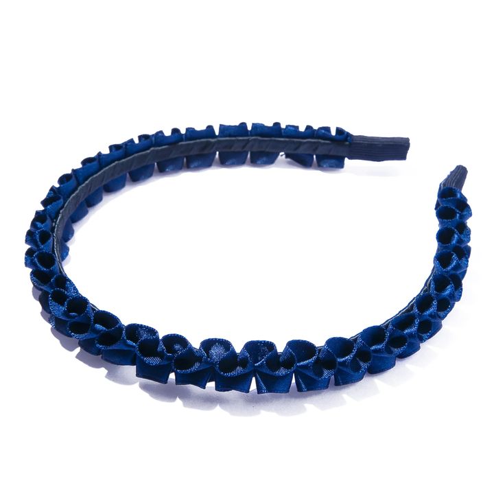 iris47のfrill satin headband