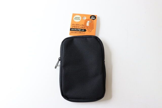 セリア ストラップポーチ 商品タグ