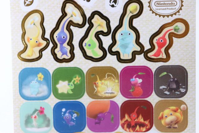 セリアのピクミン4 シールの絵柄