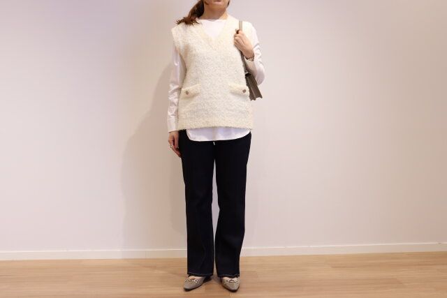 プラステのグロスジャージーカフスドッキングプルオーバー5