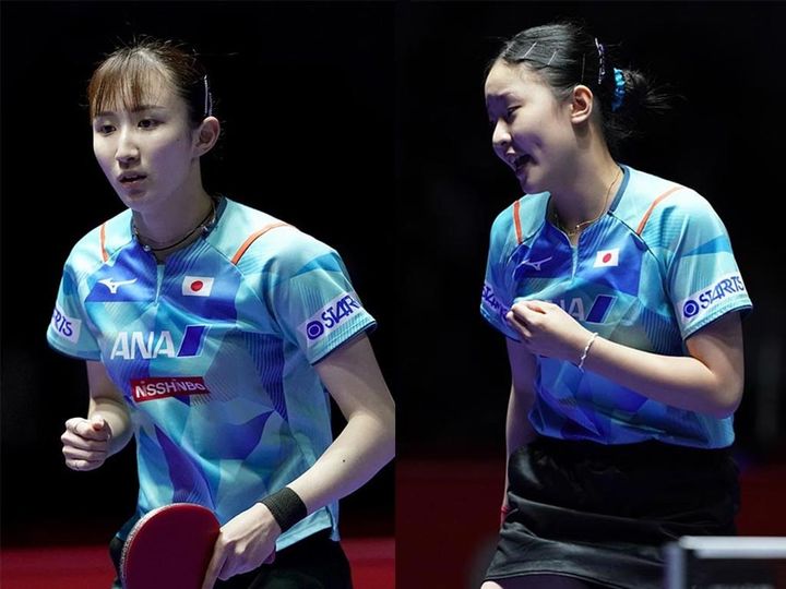 早田ひな、張本美和（C）ITTF
