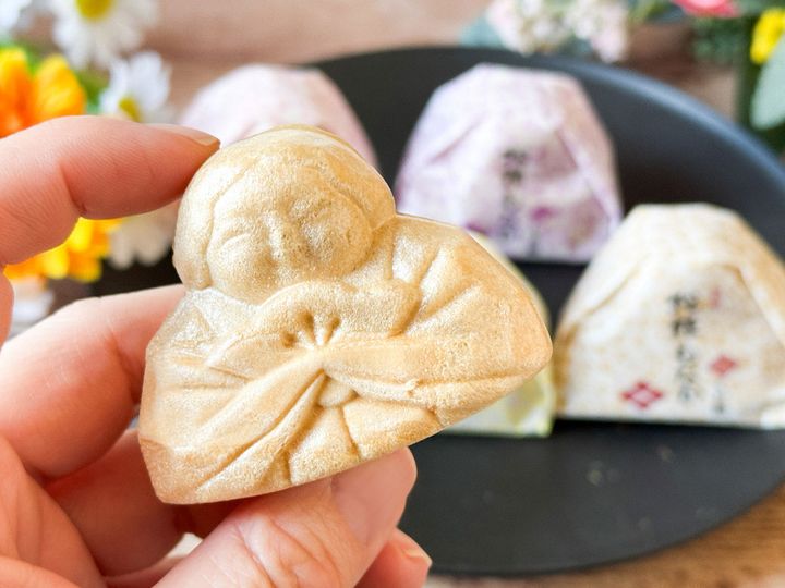 手に持った「松姫もなか」