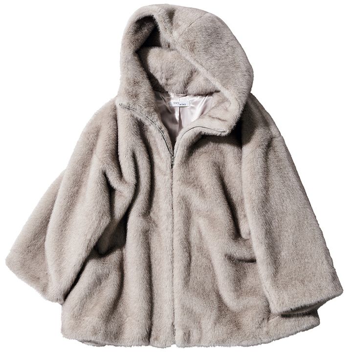 ステートオブマインドのショート丈のエコファーブルゾン