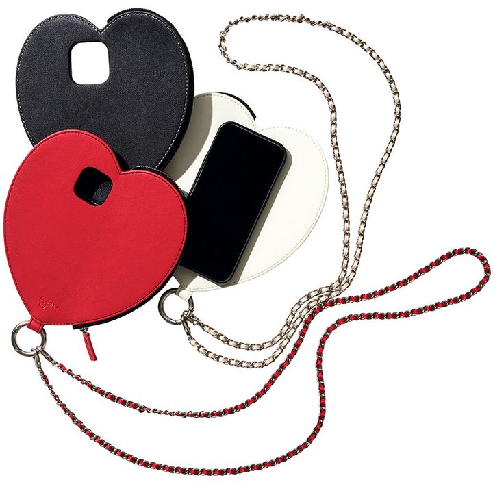 ajewのハート形のスマホショルダー