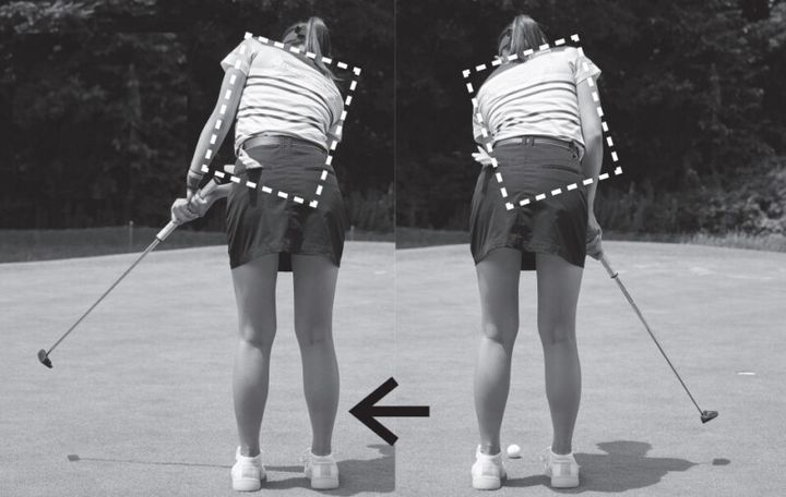 安定したパターストロークをするコツ！背中の大きい筋肉を動かすことが大事