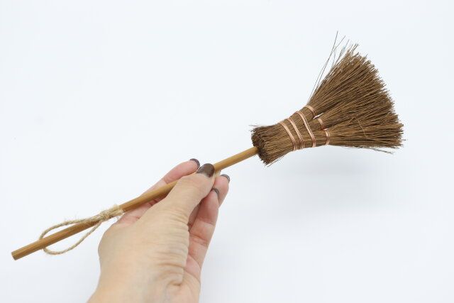 棕櫚ミニほうき サイズ感