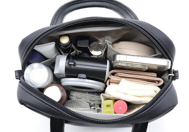 BRILMY ポーチがいらない ズボラに優しい ボストンバッグ BOOK デザイン付録 黒バッグ 容量