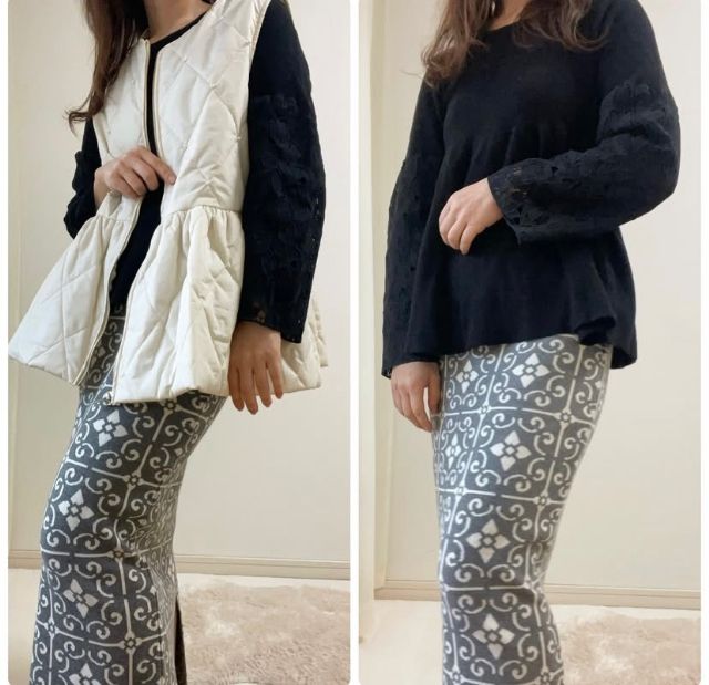 パール付きベスト