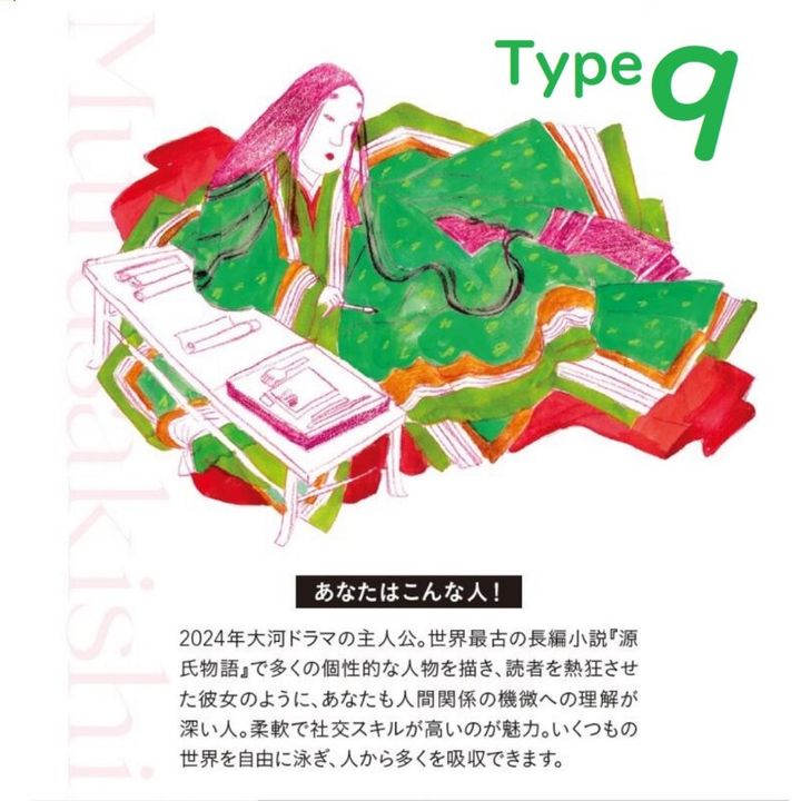 水晶玉子の女傑占い Type9は紫式部