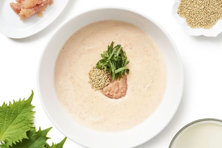 LABOメニュー（スタッフの研究レポート）「明太クリームそうめん」1474円